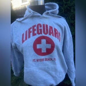 Gray Lifeguard Hoodie Ft. Myers Beach